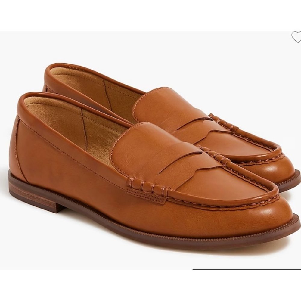 J.Crew $138 Penny Loafers in Brown Size 8.5